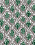 Emerald Green Ornate Floral Medallion Rug