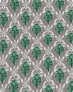 Emerald Green Ornate Floral Medallion Rug
