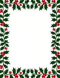 Festive Green Holly Berry Vine Rug