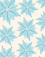 Sky Blue Petal bloom Rug