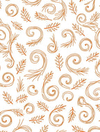 Earthy Swirl Fern Whimsical Accents Rug