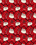 Christmas Red Santa Claus Trees Rug