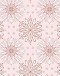 Rose Gold Floral Medallion Background Rug