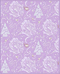 Lavender Floral Ornament Tree Repeat Rug