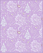 Lavender Floral Ornament Tree Repeat Rug