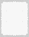 Elegant Grey Scrollwork Frame Rug