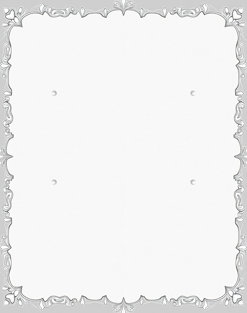 Elegant Grey Scrollwork Frame Rug