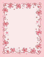 Pink Blossom Swirl Border Rug