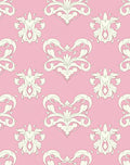 Victorian Pink Cream Swirl Medallion Rug