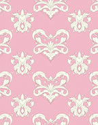Victorian Pink Cream Swirl Medallion Rug