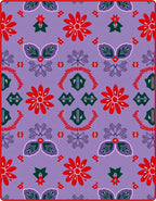 Retro Floral Mandala Lavender Rug