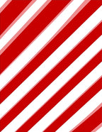Bold Red White Striped Diagonal Rug