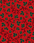 Crimson Ivy Vine Floral Rug