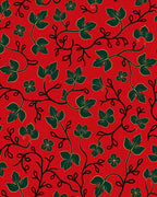 Crimson Ivy Vine Floral Rug