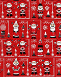 Charming Red Santa Claus Christmas Repeat Rug