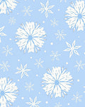 Winter Sky Snowflake Pattern Rug