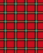 Classic Red Green Tartan Plaid Rug