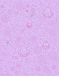 Whimsical Pink Bunny Swirls Rug