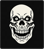 Black and White Scary Skull Rug