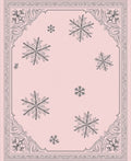 Winter Wonderland Snowflake Pink Rug