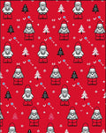 Festive Santa Claus Christmas Trees Rug