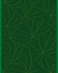 Emerald Green Golden Leaf Radiance Rug