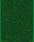 Emerald Green Golden Leaf Radiance Rug