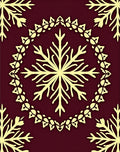 Burgundy Cream Medallion Floral Rug