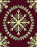 Burgundy Cream Medallion Floral Rug