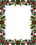 Festive Red Berry Holly Garland Rug