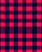 Vibrant Crimson Plaid Squares Rug