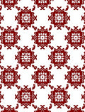 Classic Red Starburst Repeat Rug