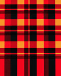 Red Black Yellow Plaid Checkered Comfort Rug