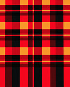 Red Black Yellow Plaid Checkered Comfort Rug
