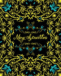Yellow Teal Floral Scrollwork Medallion Rug