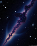 Cosmic Nebula Starry Night Sky Rug