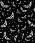 Whimsical White Winged Angel Snowflake Rug