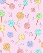 Pastel Lollipop Swirl Repeat Rug