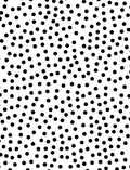 Modern Black White Polka Dot Scatter Rug