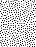 Modern Black White Polka Dot Scatter Rug