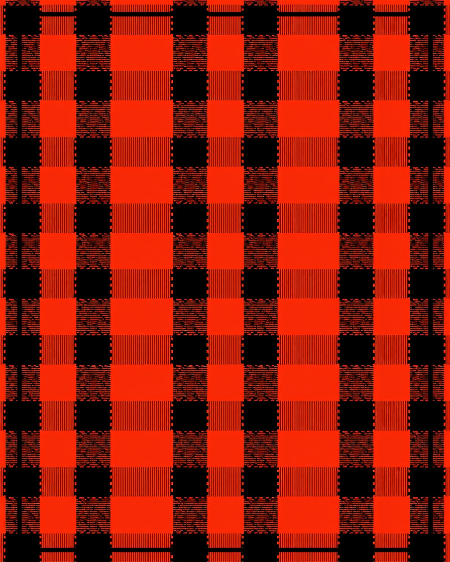 Classic Red Black Buffalo Plaid Rug