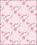 Whimsical Pink Heart Floral Branch Rug