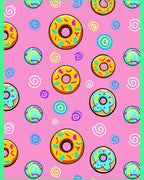Pink Donut Swirl Collection Rug