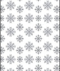 Gray Snowflake Collection Rug
