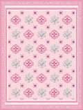 Pink Coral Floral Swirl Repeat Rug