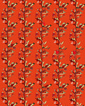 Ornate Scarlet Vine Bloom Rug