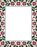 Crimson Green Floral Border Rug