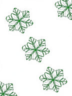 Green Floral Starburst Medallion Rug