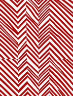 Bold Red Chevron Jagged Stripe Rug
