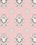 Pink Cream Intricate Medallion Rug